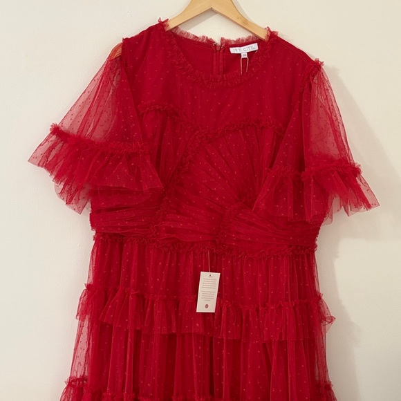 Ivy City Co Dresses & Skirts - NWT Ivy City Co Red Star Tulle Maxi Dress 3X